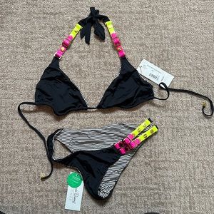 Beach Bunny Bronze “Too Close” Bikini Set XL New